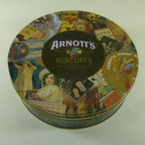 Arnott's 'Memories' (collage of ads), 450g. Biscuit Tin, c.1999
