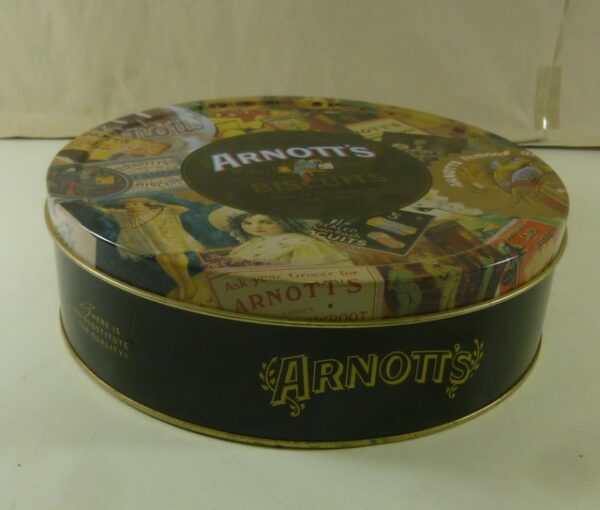 Arnott's 'Memories' (collage of ads), 450g. Biscuit Tin, c.1999