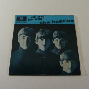 * beatles 'all my loving', EP Record, blue PC, AU c.1964 * - no image