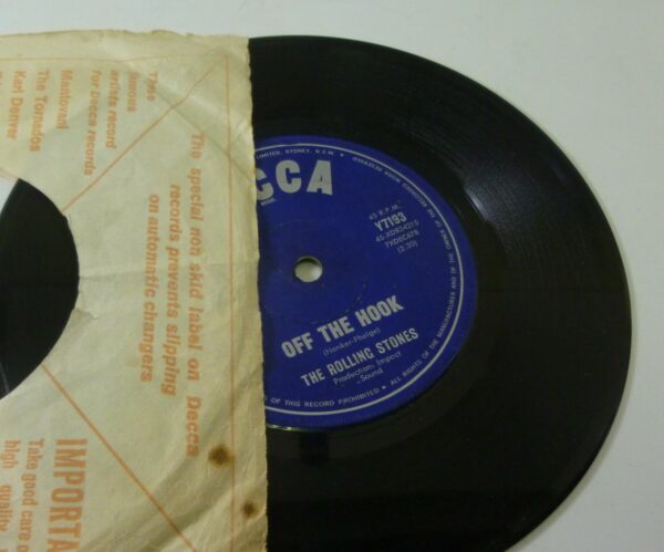 * Rolling Stones 'Little Red Rooster & Off The Hook', Single Record, AU c.1964 *