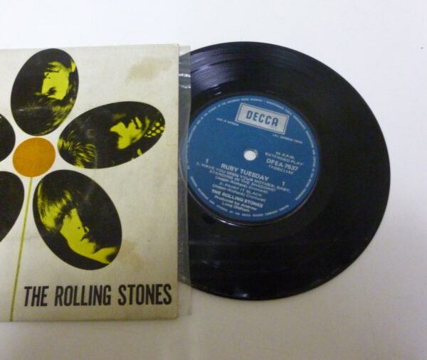 * Rolling Stones 'RUBY TUESDAY', EP Record, in PC, DFEA 7537, c.1965 *