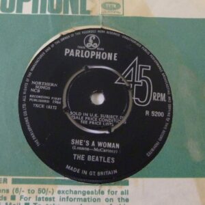 * Beatles 'I Feel Fine' & 'She's A Woman', Single Record 9, GB c.1964