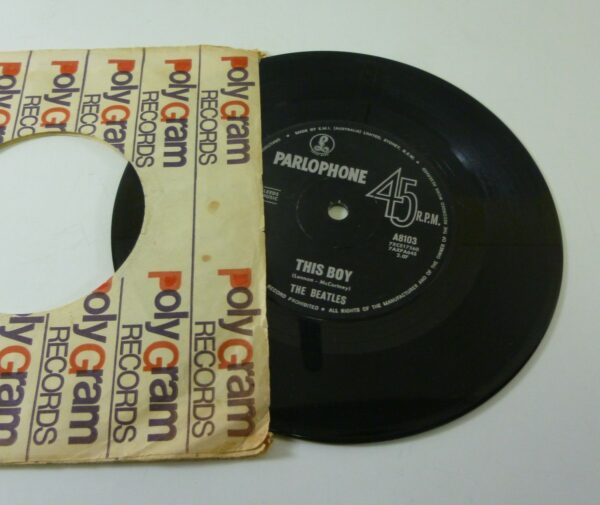 Beatles 'I Want to Hold Your Hand'/'This Boy', Single Record, c.1963