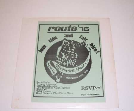 * Rolling Stones 'ROUTE 76' (Live), LP Record, RSVP 005, c.1976