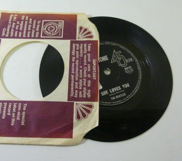 Beatles 'She Loves You' & 'I'll Get You', Single Record, c.1963