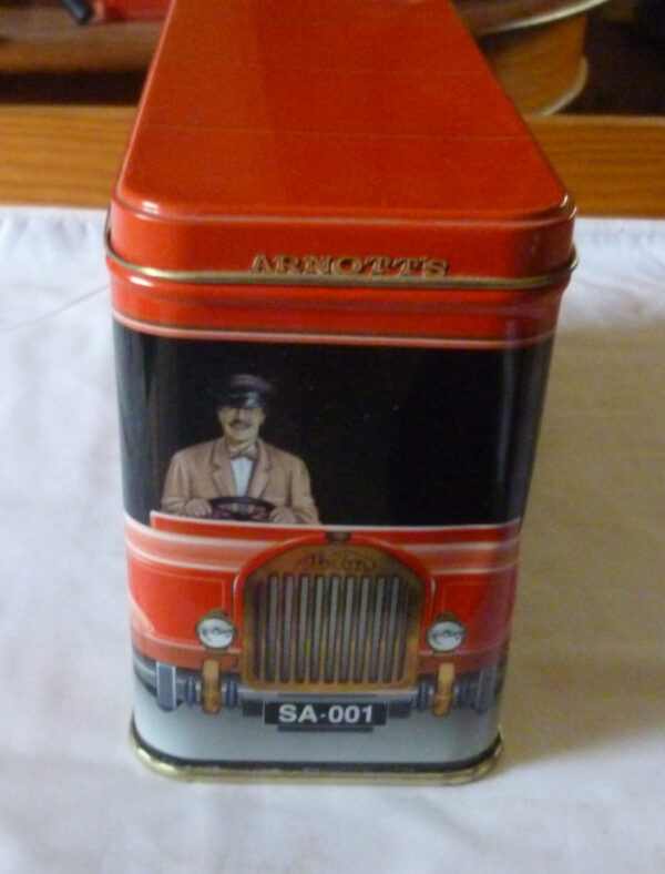 vintage Arnott's 'RED TRUCK' SA:001, 450g. Biscuit Tin, c.1998 - Image 4