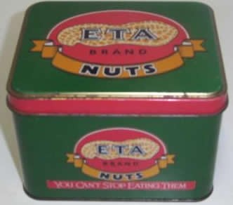 ETA NUTS 'You Can't Stop Eating Them', rect. Nuts Tin