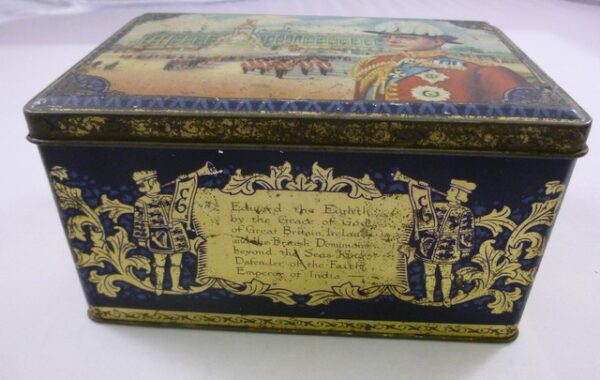 Arnott's 'King Edward VIII Accession', rectangular, 11 ozs. Biscuit Tin, c.1936 *