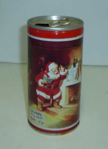 'Coca-Cola Santa Claus', set of 6, 375 ml. Drink Cans, in tin, c.1970's