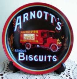 Arnott's Display Plate, 'Classic Red Truck', in fine porcelain, with Cert.