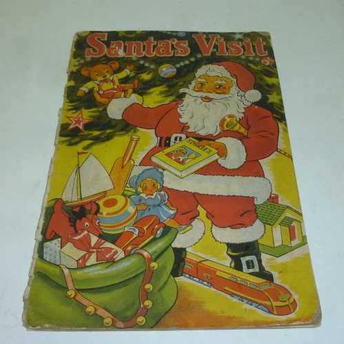 'Santa's Visit' children's Book, c.1940's