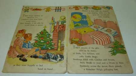 'Santa's Visit' children's Book, c.1940's