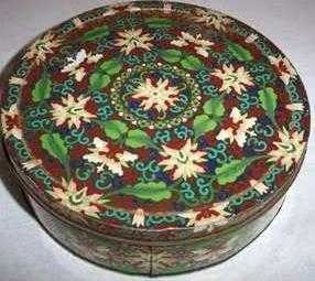 Arnott's CLASSIC STYLE 'Cloisonne', 450g. Biscuit Tin, c.1981