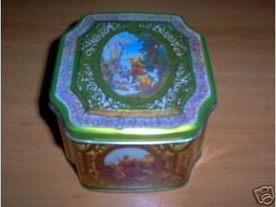 'Victorian decorated' octagonal Candy Tin - cute!