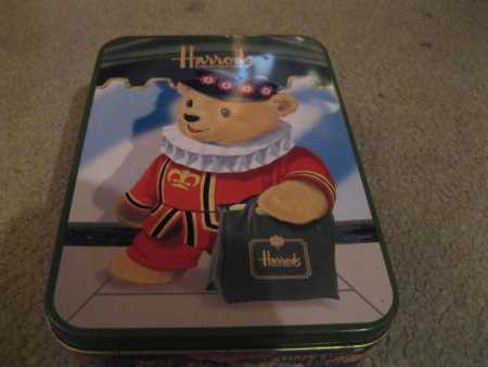 Harrods 'Bear Biscuits', 300g. Biscuit Tin - cute!