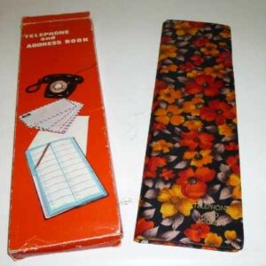 'TELEPHONE and ADDRESS BOOK', with original box, c.1960's - unused