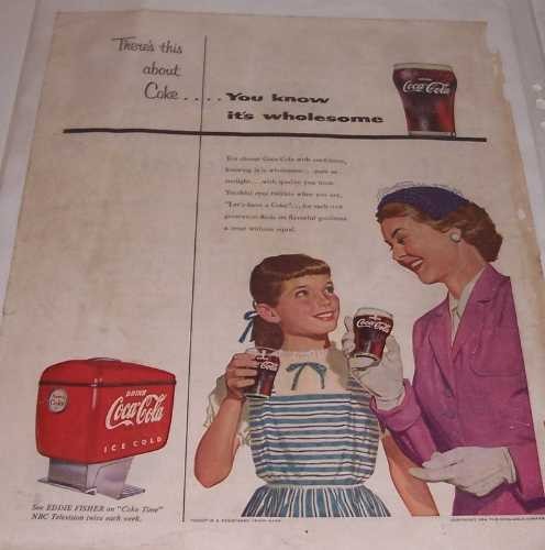 Coca-Cola 'There's this about Coke ...', magazine advert, c.1954