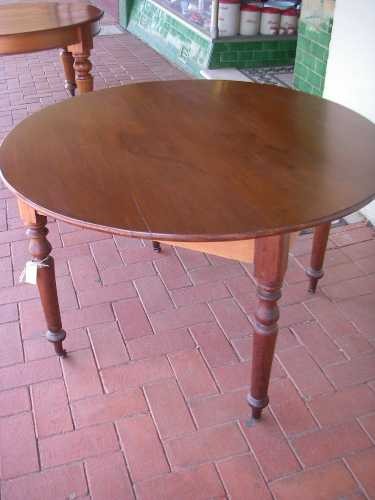 Table, Dining, 1200mm (4 ft.) diam., in Australian Cedar & Kauri pine, on castors