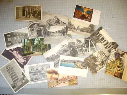 Postcards, scenes around Europe x 16, c.1920's