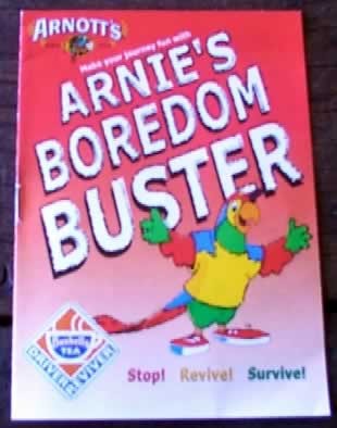 Arnott's 'Arnie's Boredom Buster', Child's Activity Booklet