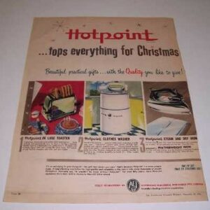 Hotpoint Electrical Products, magazine advertisement, c.1956