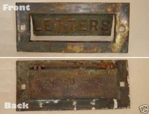 Mail Delivery Letter Slot, for front door, in brass
