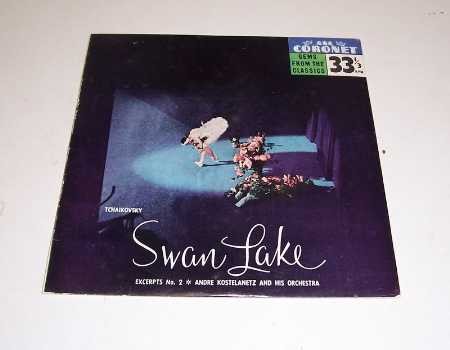 Tchaikovsky's 'SWAN LAKE', 33 rpm EP Record, in PC, on Coronet