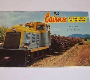 Postcard 'Souvenir of Cairns', fold-out colour photos, c.1950's