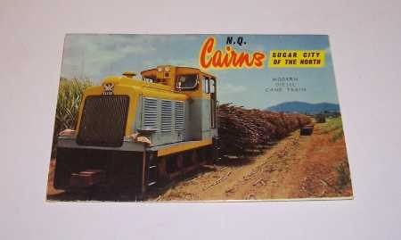 Postcard 'Souvenir of Cairns', fold-out colour photos, c.1950's