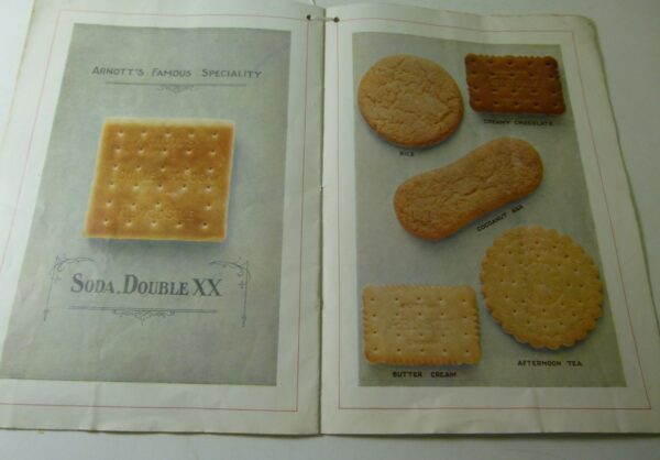 Arnott's original 24-page Catalogue of Pictures of early Biscuit range, c.1910's