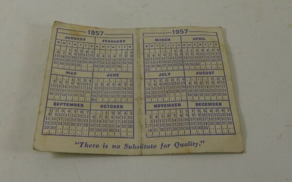 'Arnott's Biscuits', 1957 Advertising Pocket Calendar *