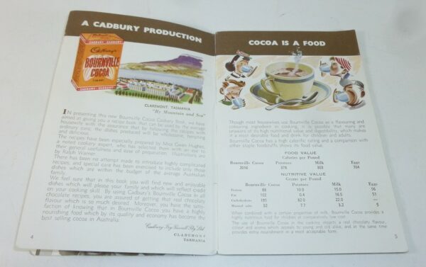 Cadbury's 'Chocolate Cookery with Cocoa', Recipe Booklet