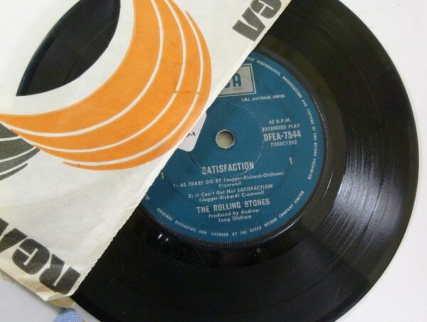Rolling Stones 'SATISFACTION', EP Record, DFEA-7544, c.1964