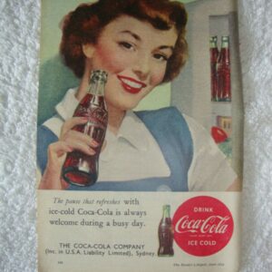 Coca-Cola 'The pause that refreshes ...', magazine Advert, c.1952