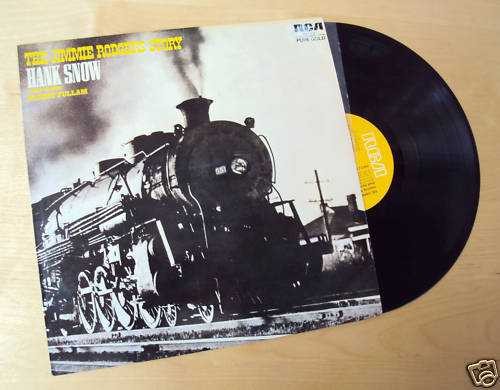 HANK SNOW 'THE JIMMIE RODGERS STORY', LP Record, c.1972