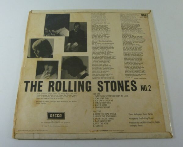Rolling Stones 'THE ROLLING STONES, No.2', mono LP Record, s on red, c.1965