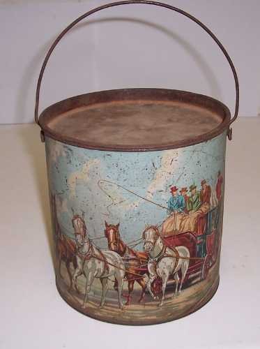 'Stage Coach Journey', Billy Can, Biscuit Tin