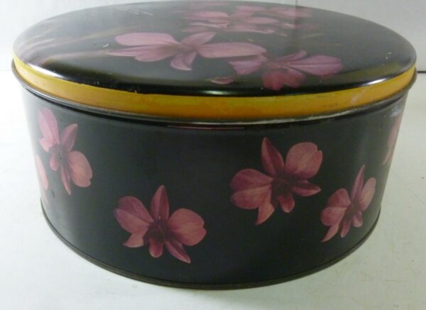 Arnott's 'ORCHID TIN' (Cooktown Orchid), 2 lb.14 ozs. Biscuit Tin, c.1960 *