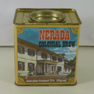 NERADA 'COLONIAL BREW', rect. 125g. Premium Tea Tin