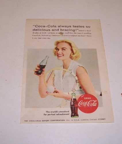 Coca-Cola 'Coca-Cola always tastes ...', magazine advert. c.1950's