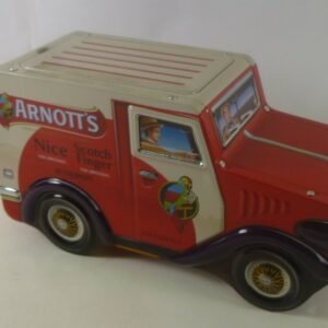ARNOTT'S MYM 1141, red & white Truck, 210g. Truck-shape Biscuit Tin, c.2011