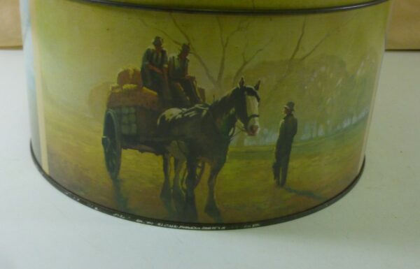 Arnott's Aust'n Countryside 'Clydesdale', 900g. Biscuit Tin, c.1977