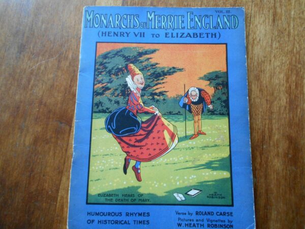'MONARCHS of MERRIE ENGLAND', Vol. 3, Humorous s-c Book, c.1940's