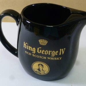 WADE 'King George IV, Old Scotch Whisky', black Whisky Water Jug