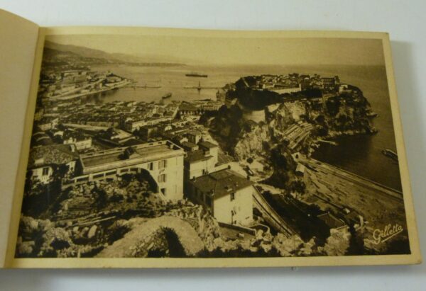 Souvenir of MONTE CARLO, MONACO, 20 Postcard images, in booklet, c.1930's