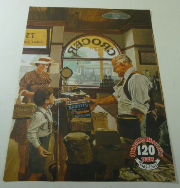 Arnott's 'At the Grocer', A4 size, early Advertising Print
