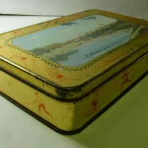 Griffith Sweets 'Melbourne Olympics', rectangular Sweets Tin, c.1956