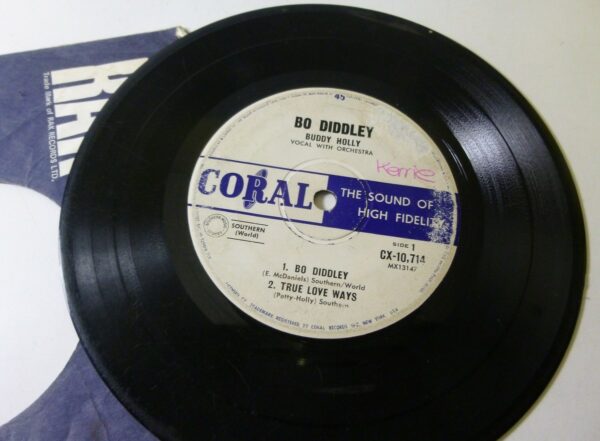 Buddy Holly 'BO DIDDLEY', EP Record, on CORAL label, c.1958