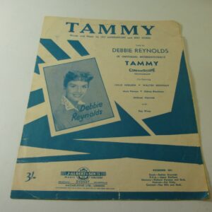 'TAMMY' Sung by Debbie Reynolds, Sheet Music Score, c.1950's