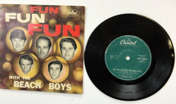 BEACH BOYS 'FUN FUN FUN', 45 rpm EP Record, c.1964